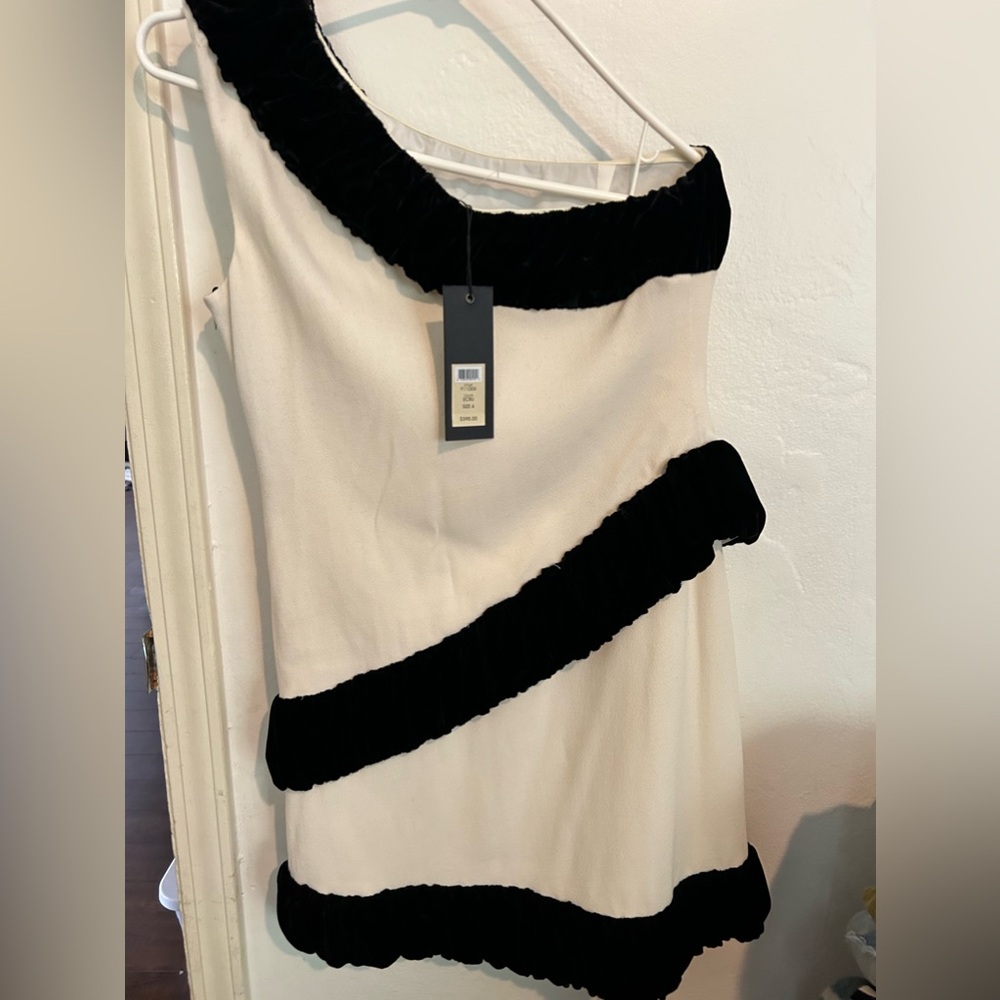 Rachel Zoe one shoulder mini dress
